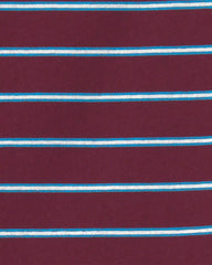 Toddler Boy Striped T-Shirt - Burgundy/Blue