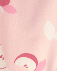Baby Girl Apple Pull-On Stretch Leggings - Pink