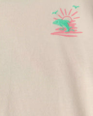 Toddler Girl 'Where the Sun Never Sets' Graphic Tee - Cream