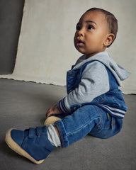 Baby Boy High Top Sneakers - Navy