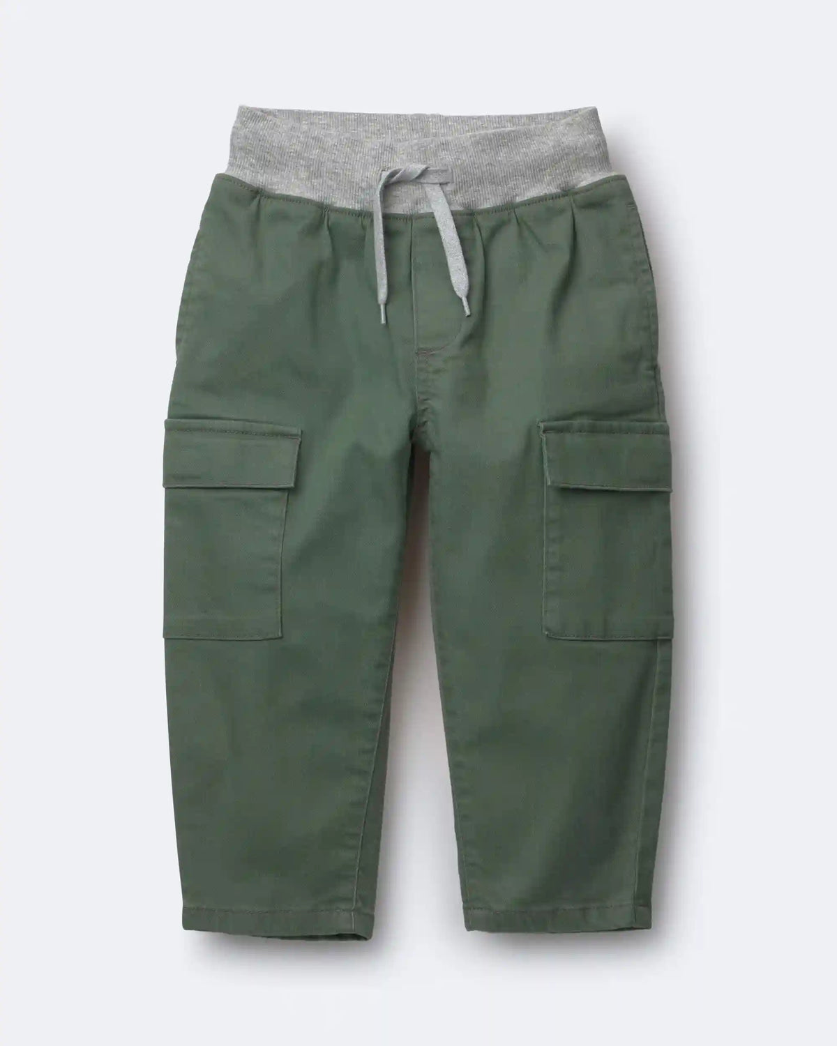 Toddler Boy Cargo Pant - Olive/Heather Grey
