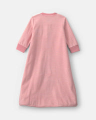 Baby Girl Striped Fleece Sleep Bag - Pink