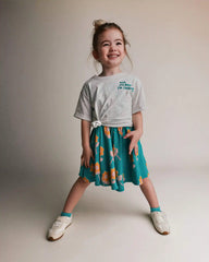 Toddler Girl 'Ask Me How I'm Feeling' Rolled Cuff Tee - Heather Grey