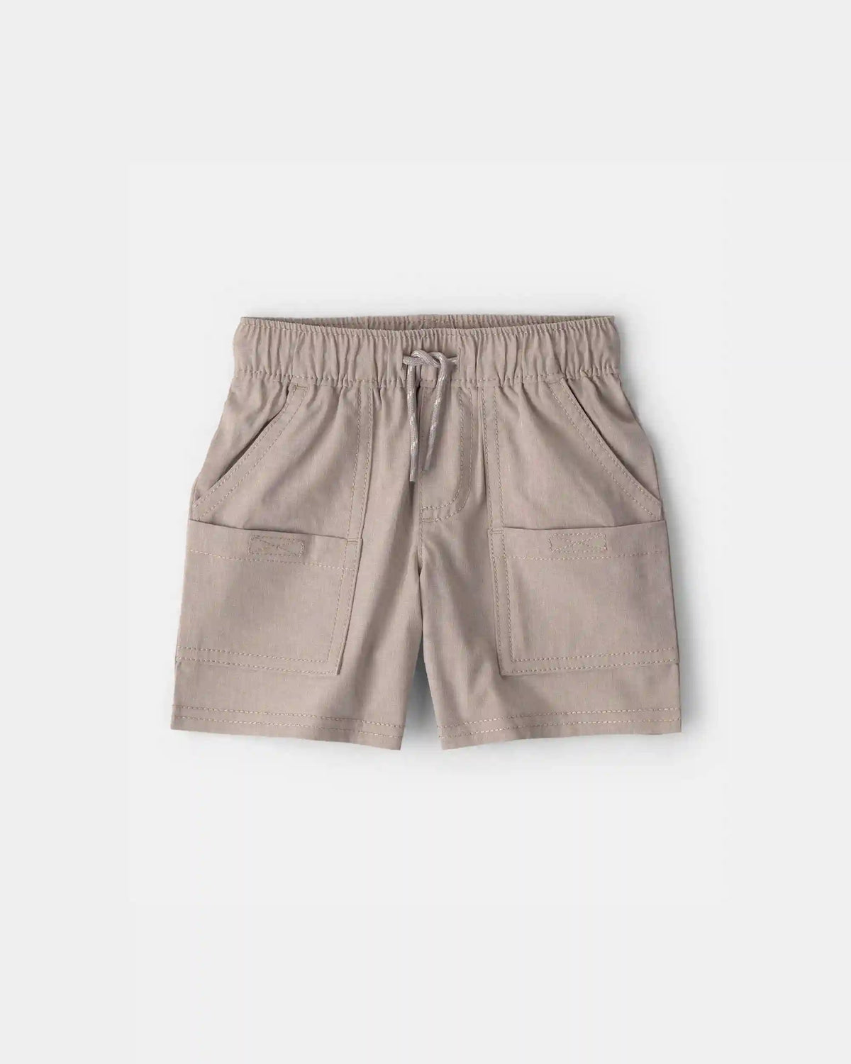 Baby Boy Woven Pocket Shorts - Taupe