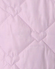 Toddler Girl Quilted Heart Midweight Jacket - Purple