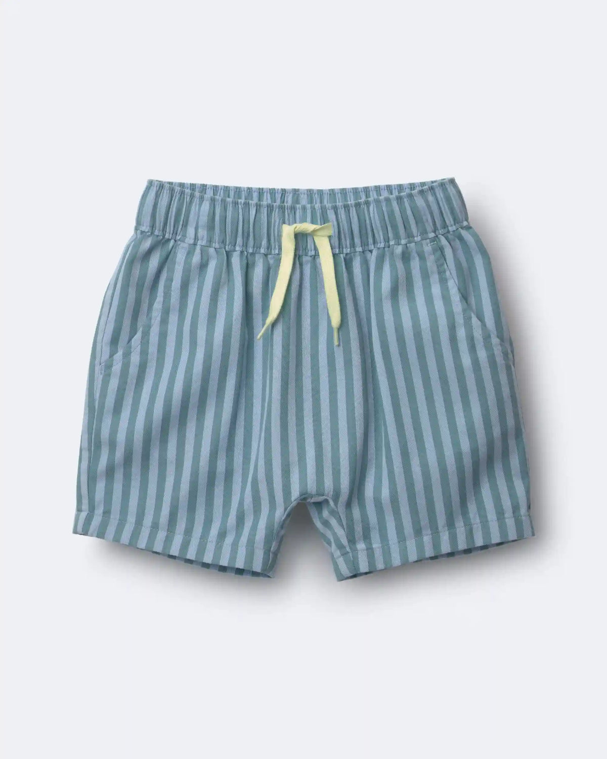 Toddler Boy Playground Shorts in Stripes - Blue