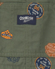Toddler Patch Logo Overalls - Green