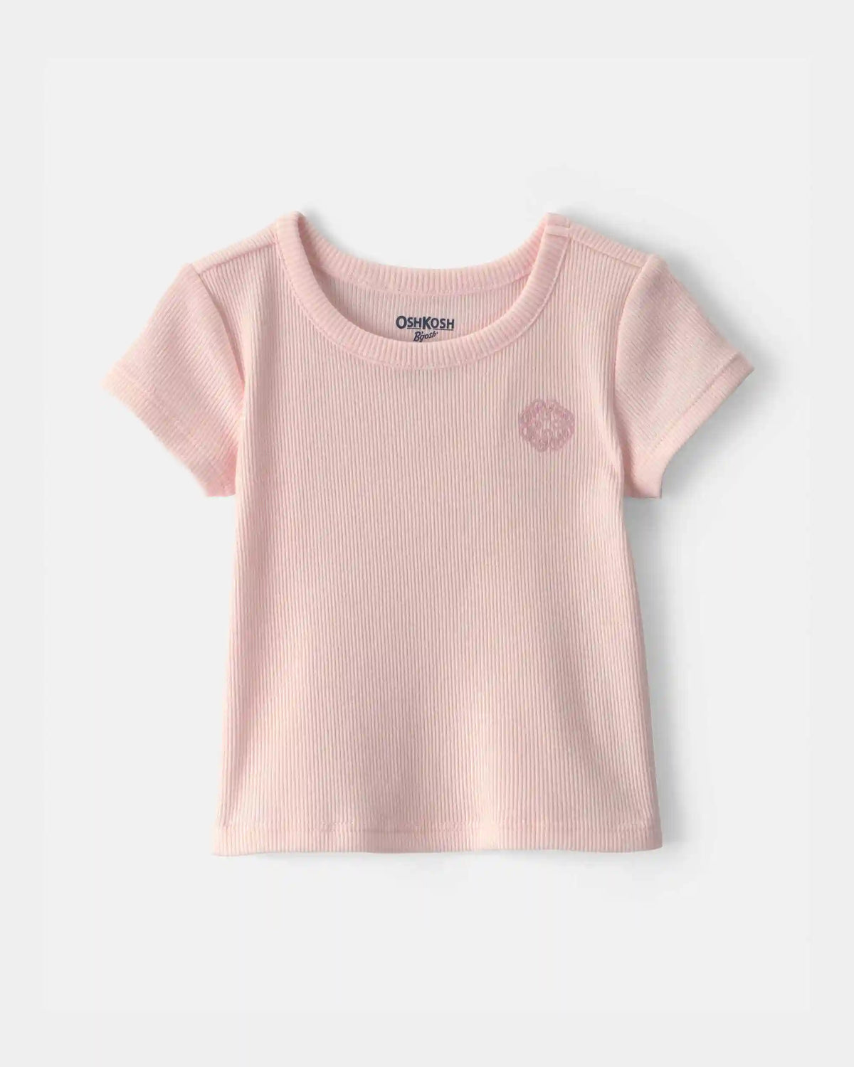 Baby Girl OshKosh Logo Ribbed Tee - Pink