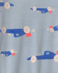 Toddler Boy 1-Piece Cars DreamPlush Snug Fit Footed Pajama - Blue