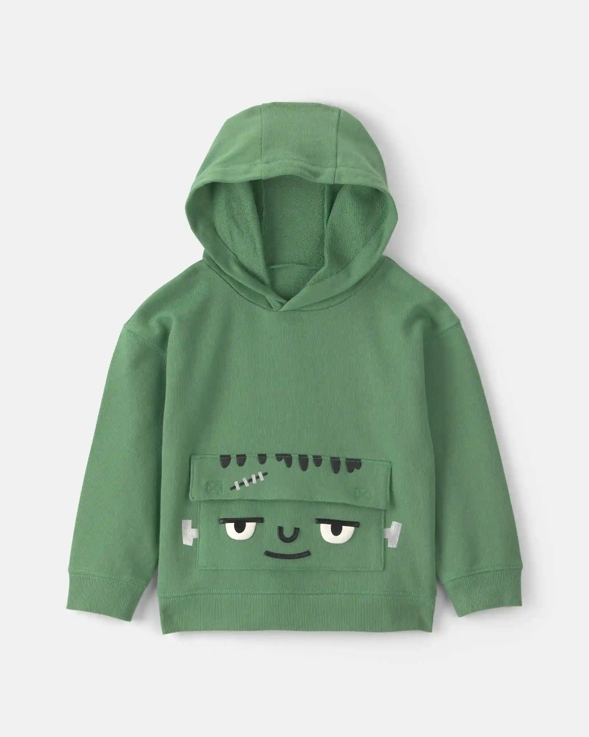 Toddler Boy Frankenstein Halloween Hoodie - Green