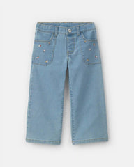 Toddler Girl Wide-Leg Jeans - Light Wash