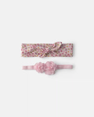 Baby Girl 2-Pack Floral Headwraps
