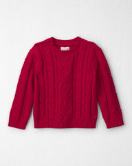 Toddler Organic Cotton Cable Knit Sweater