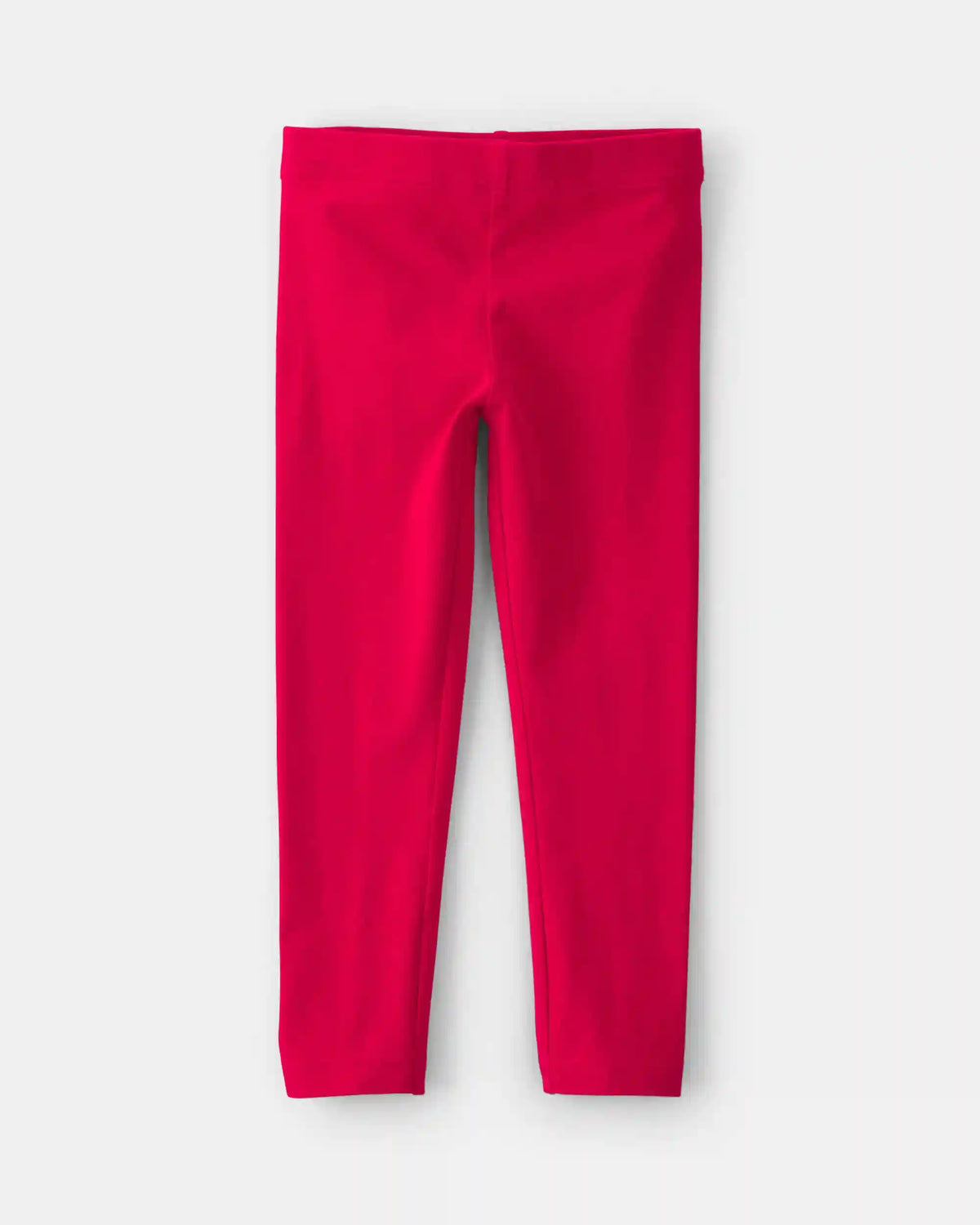 Toddler Girl Cotton Pull-On Stretch Leggings - Red