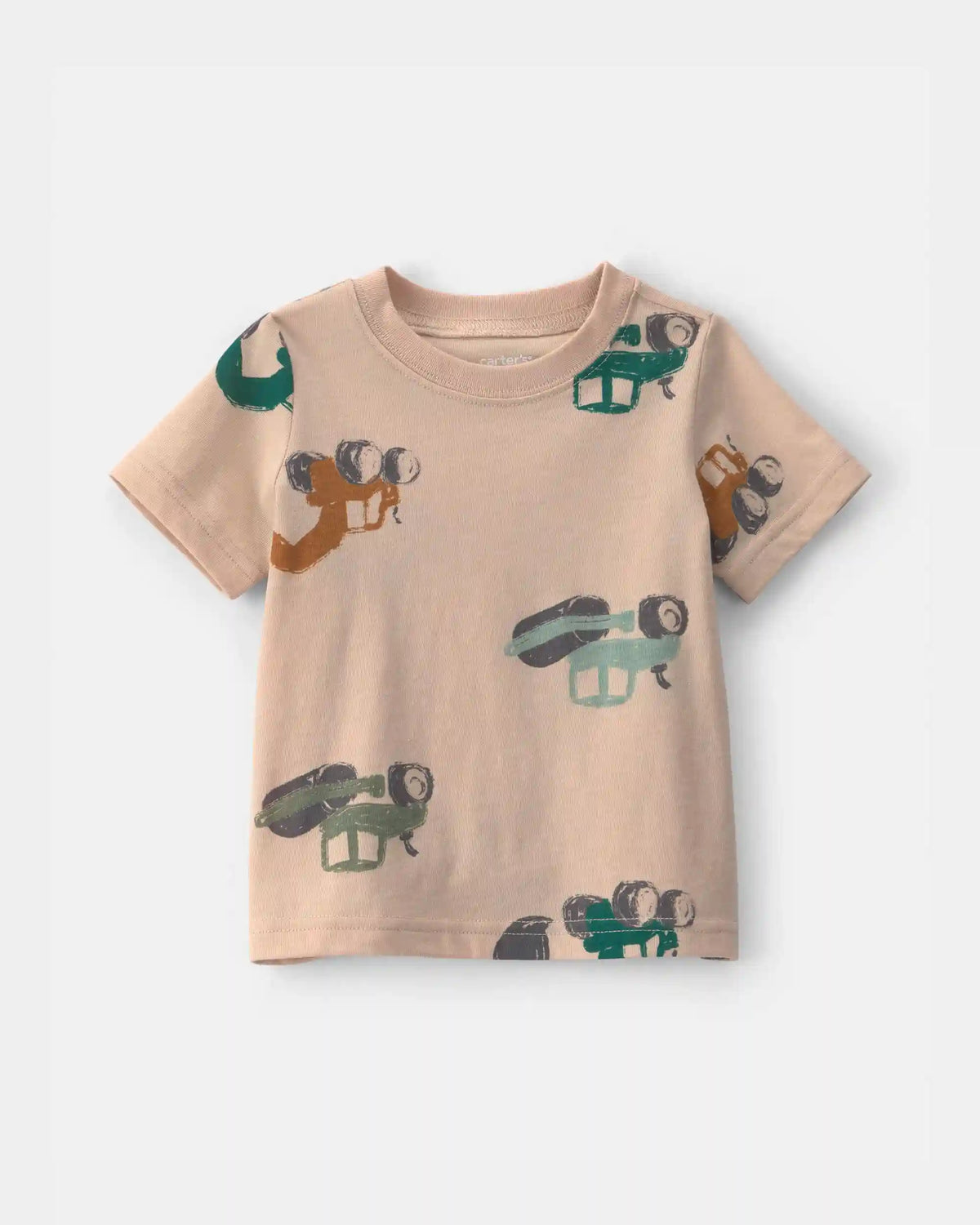 Baby Boy Construction Tee - Tan