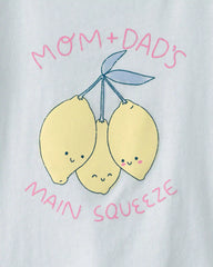 Toddler Girl 'Main Squeeze' Lemon Graphic Tee - Blue
