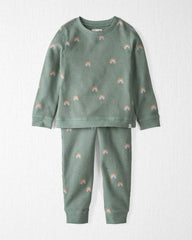 Toddler 2-Piece Organic Cotton Waffle Knit Top & Pant Set