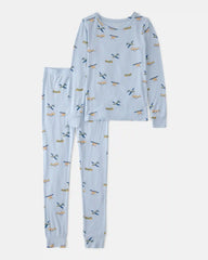 Boys Plane PurelySoft 2-Piece Pajama Set - Blue