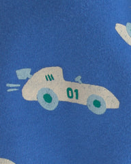 Baby Boy Racecar Fleece Pants - Blue