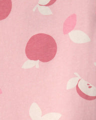 Toddler Girl Apple Relaxed Peplum Top - Pink