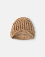Boys Ribbed Beanie - Brown