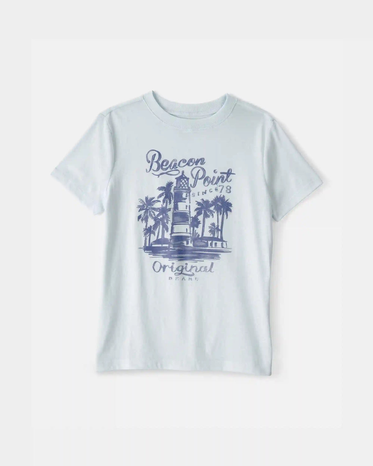 Kids Lighthouse Graphic Tee - Blue