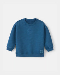 Baby Boy OshKosh Logo French Terry Pullover Sweatshirt - Blue