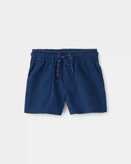 Baby Boy Twill Shorts - Blue