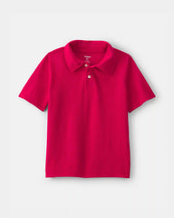 Boys 2-Pack Uniform Piqué Polo Shirts - Red