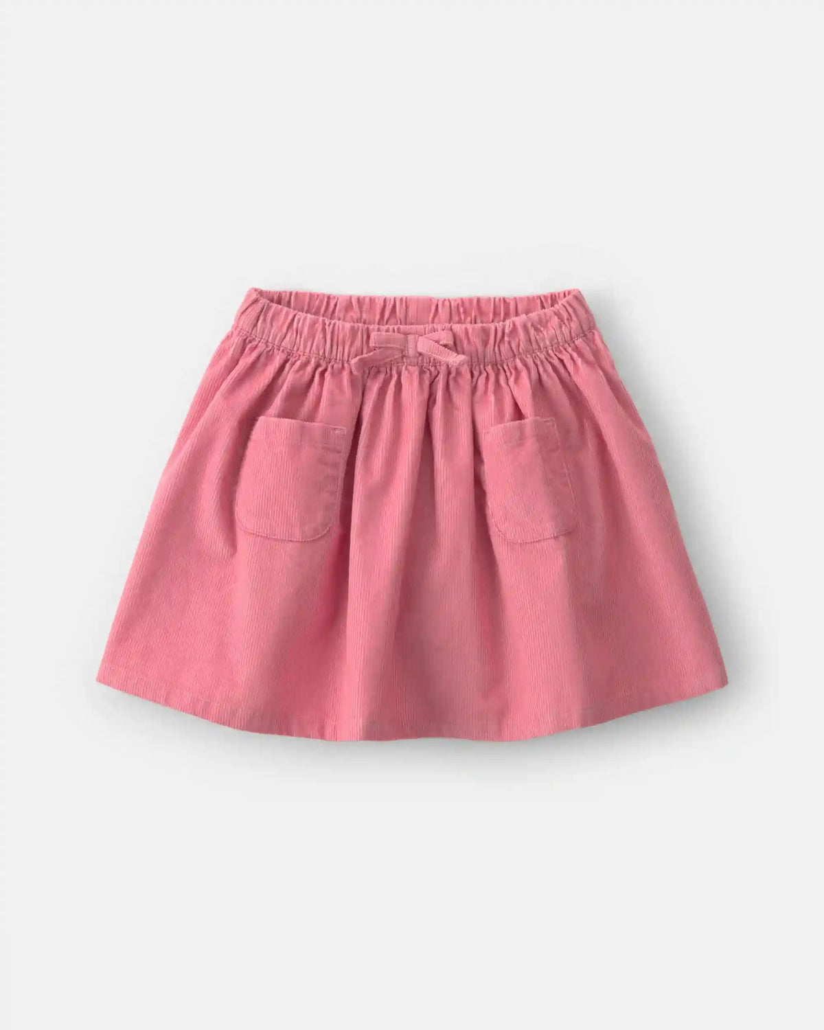 Toddler Girl Bow Corduroy Skort - Pink