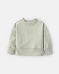 Baby Girl OshKosh Logo French Terry Pullover Sweatshirt - Green