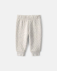 Baby Boy 3-Piece Varsity Quilted Layering Set - Grey/Blue