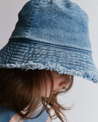 Toddler Denim Bucket Hat in Avenue Wash