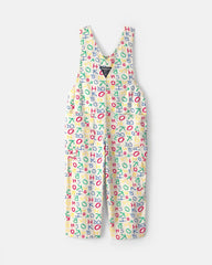 Toddler Alphabet Overalls - White