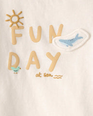 Baby 'Fun Day At Sea' Graphic Tee - Ivory