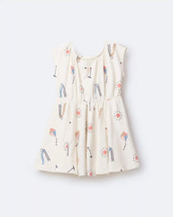 Toddler Girl Avenue Twirl™ Dress in Park Day Print - Cream