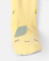 Toddler Lemon 100% Cotton Snug Fit 1-Piece Pajama - Yellow