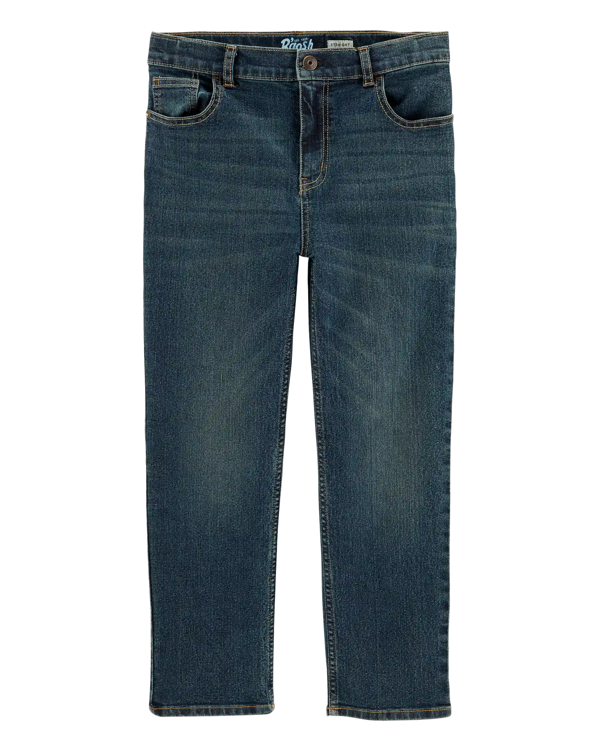 Kid Husky Fit Straight Jeans in Dark Rinse