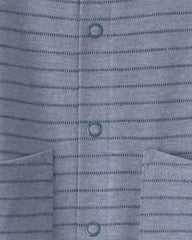 Baby Boy Striped Jumpsuit - Blue