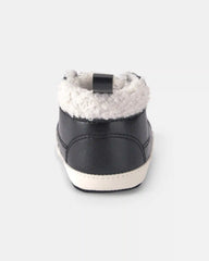 Baby Boy High Top Sneakers - Black