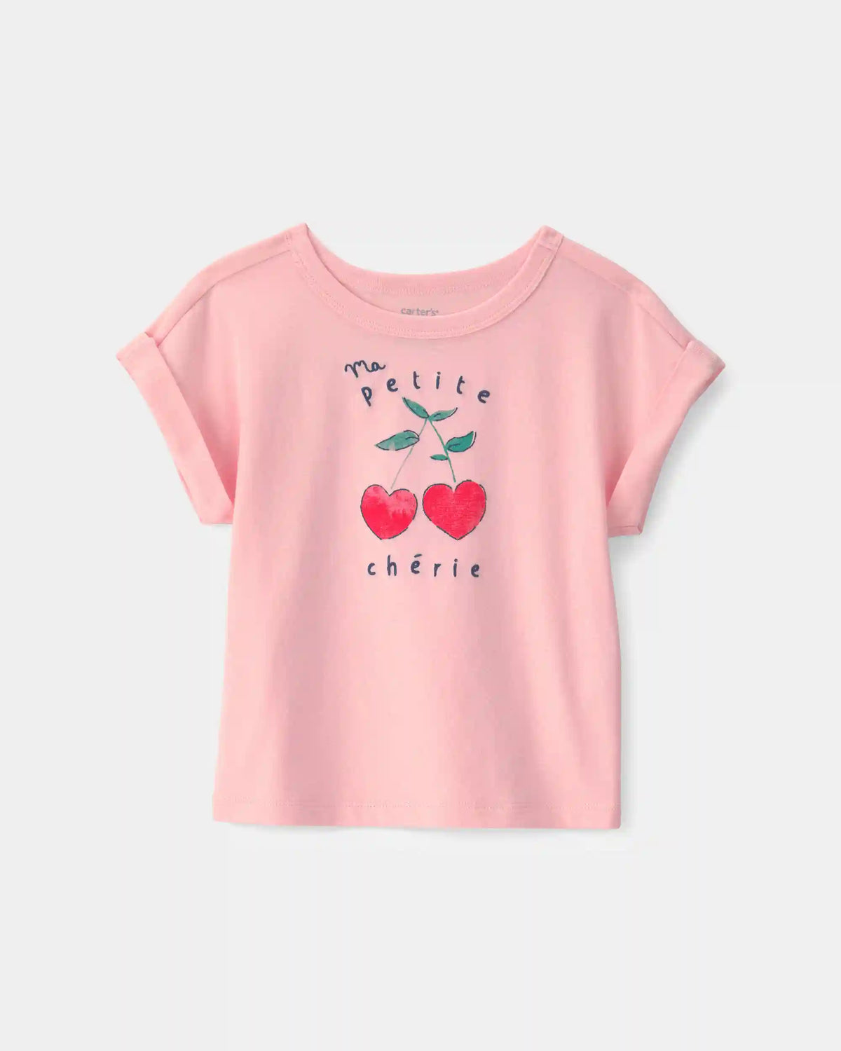 Toddler Girl Cherry Top - Pink