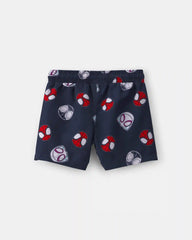 Toddler Boy ©Marvel Spider-Man Swim Trunks - Navy Blue
