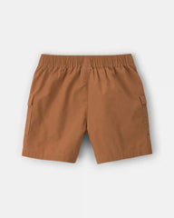 Boys Canvas Cargo Shorts - Brown