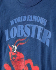 Boys 2-Piece Lobster Graphic Tee & Shorts Set - Navy/Red