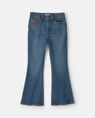 Girls Denim Flare Jeans - Medium Wash