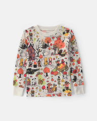 Toddler 2-Piece Halloween Scavenger Hunt 100% Cotton Snug Fit Pajama Set