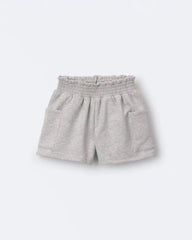 Toddler Girl Fleece Swing Shorts with Pockets - Heathered Grey