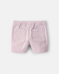 Girls Twill Wrap Skort - Purple