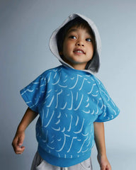 Toddler Elastic-Waist Tee in Otter Avenue Print - Blue