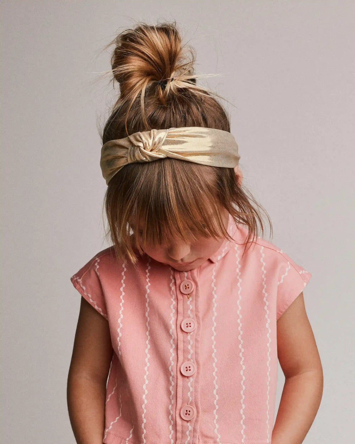 Toddler Girl Metallic Knotted Headband - Gold
